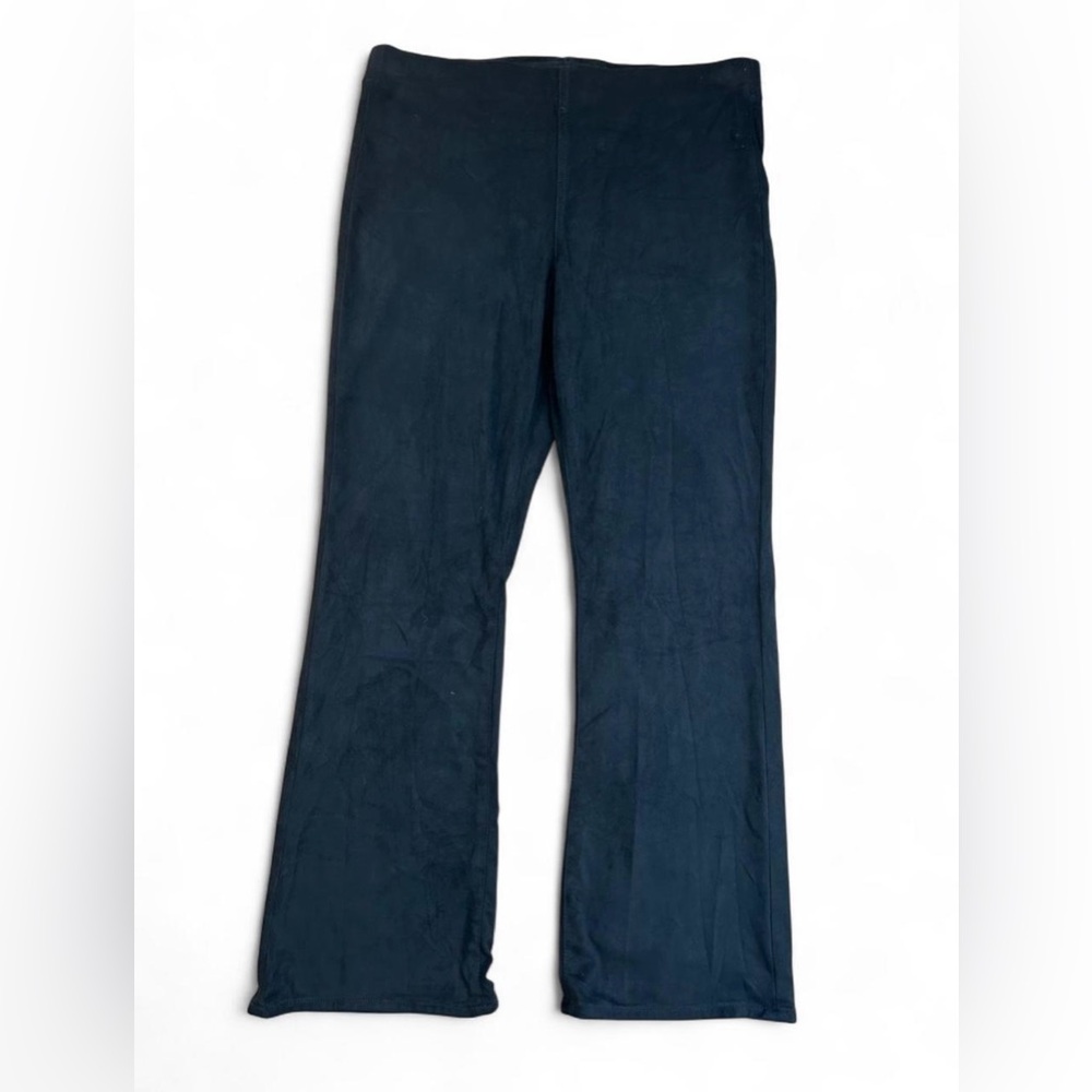 American Eagle Outfitters black suede flared pants